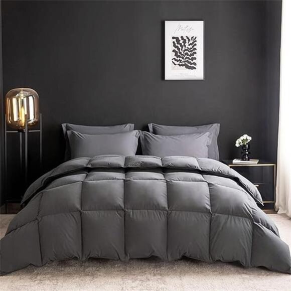 Feather Down Comforter Full/Queen Size,Hotel Style Bedding Comforter - Picture 7 of 7